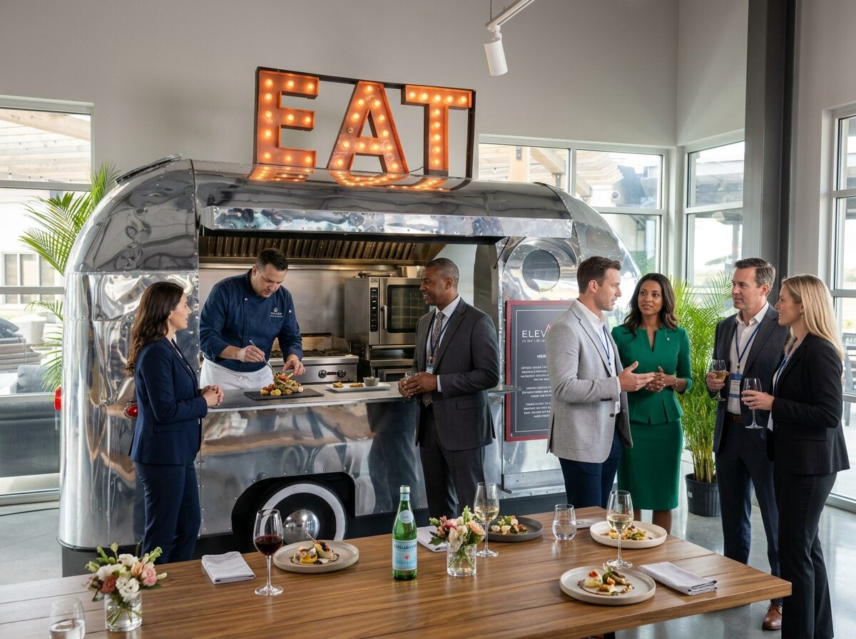Airstream bar and food truck facade